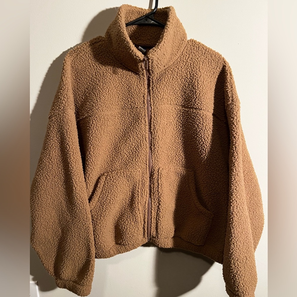 Old Navy Tan Sherpa Ski Jacket